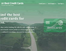 Tablet Screenshot of 10bestcreditcards.com